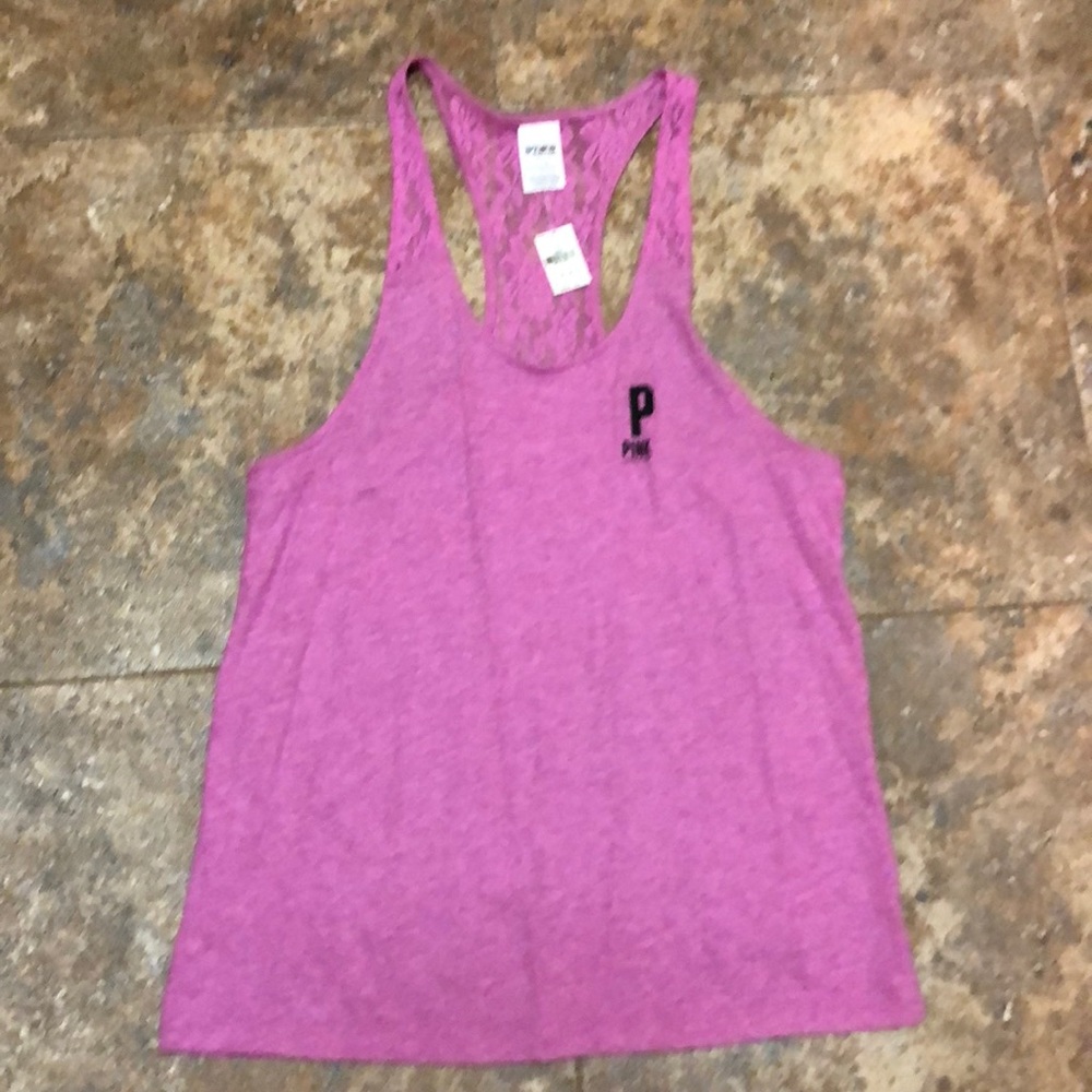Lace Racerback Pink Tank